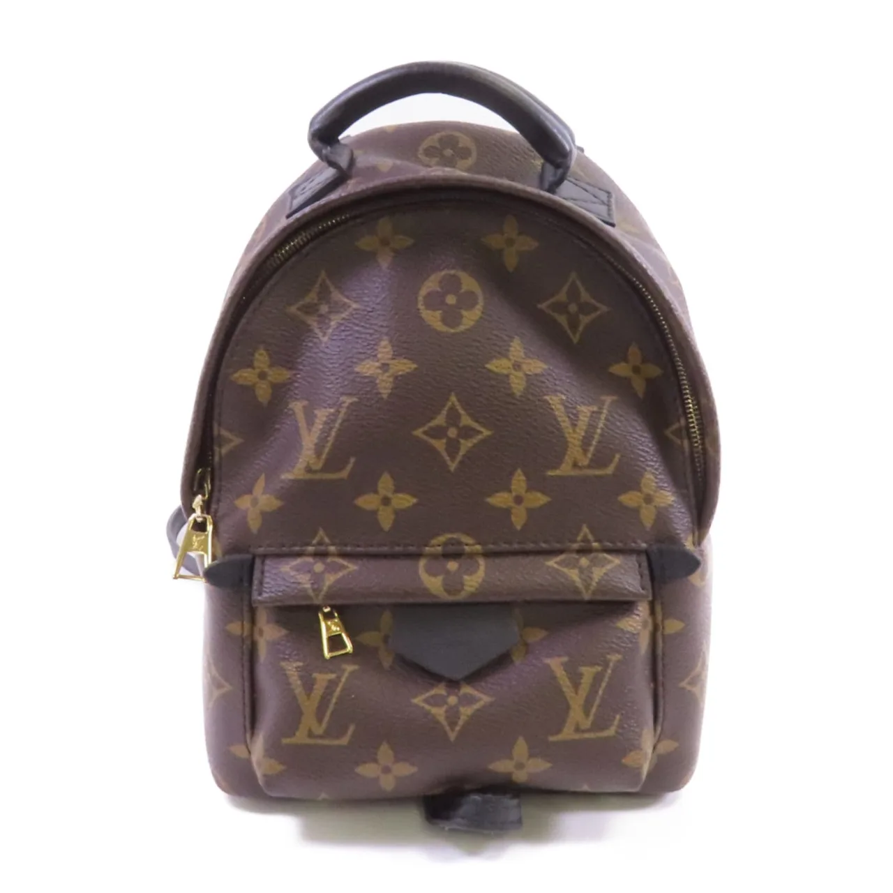LOUIS VUITTON Palm Springs M41560 背包 塗層帆布 棕色 / 黑色