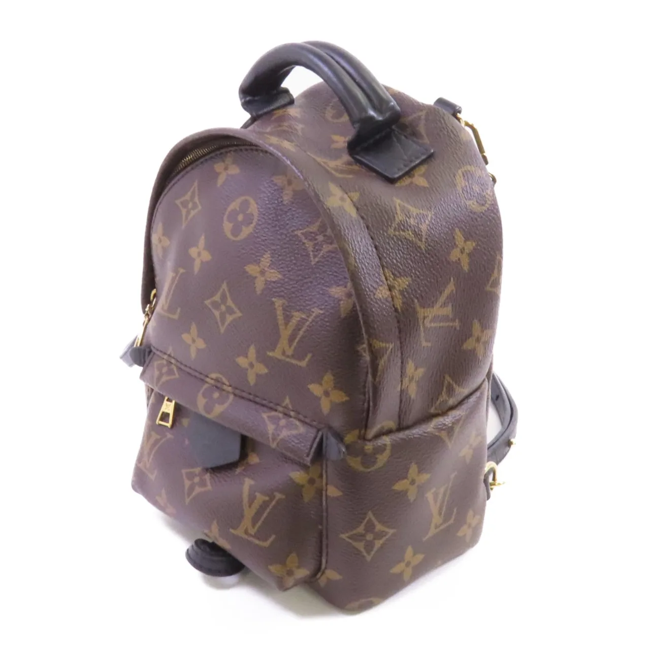 LOUIS VUITTON Palm Springs M41560 背包 塗層帆布 棕色 / 黑色 塗層帆布 中古品B - 縮圖 3
