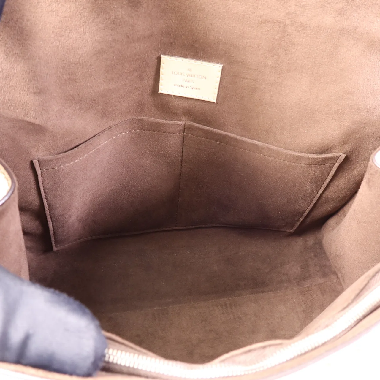 LOUIS VUITTON Cluny M41300 兩用包 牛皮 米色 / Beige 牛皮 中古品A - 縮圖 5