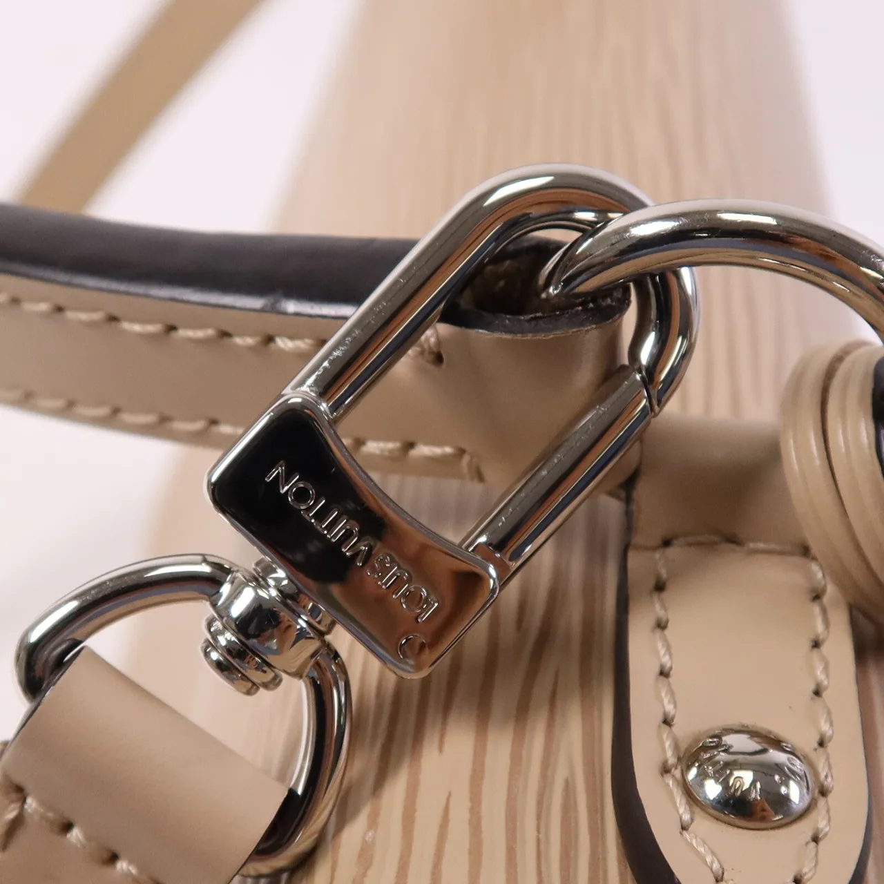 LOUIS VUITTON Cluny M41300 兩用包 牛皮 米色 / Beige 牛皮 中古品A - 縮圖 8