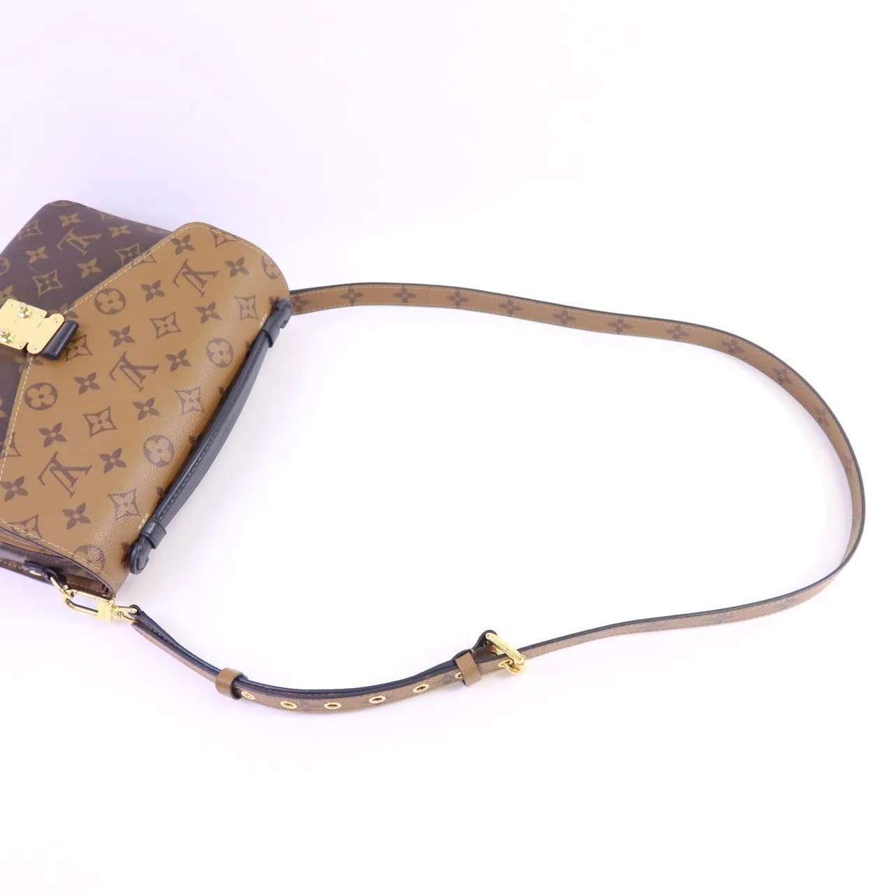 LOUIS VUITTON Pochette Metis M41465 2-Way Bag Coated Canvas 棕色 Coated Canvas Rank A - Thumbnail 5