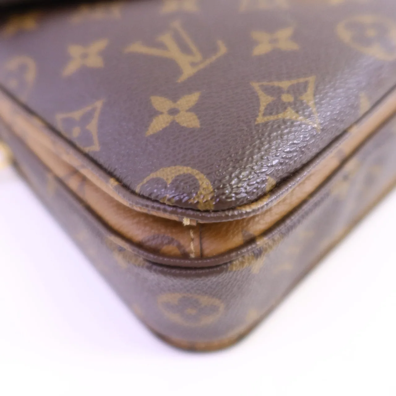 LOUIS VUITTON Pochette Metis M41465 2-Way Bag Coated Canvas 棕色 Coated Canvas Rank A - Thumbnail 6