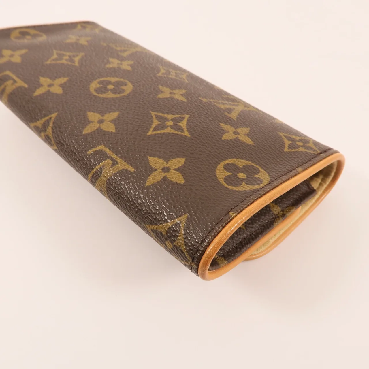 LOUIS VUITTON Pochette Twin M51854 Shoulder Bag Coated Canvas 棕色 Coated Canvas Rank B - Thumbnail 7