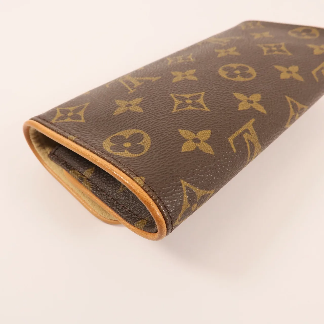 LOUIS VUITTON Pochette Twin M51854 Shoulder Bag Coated Canvas 棕色 Coated Canvas Rank B - Thumbnail 8
