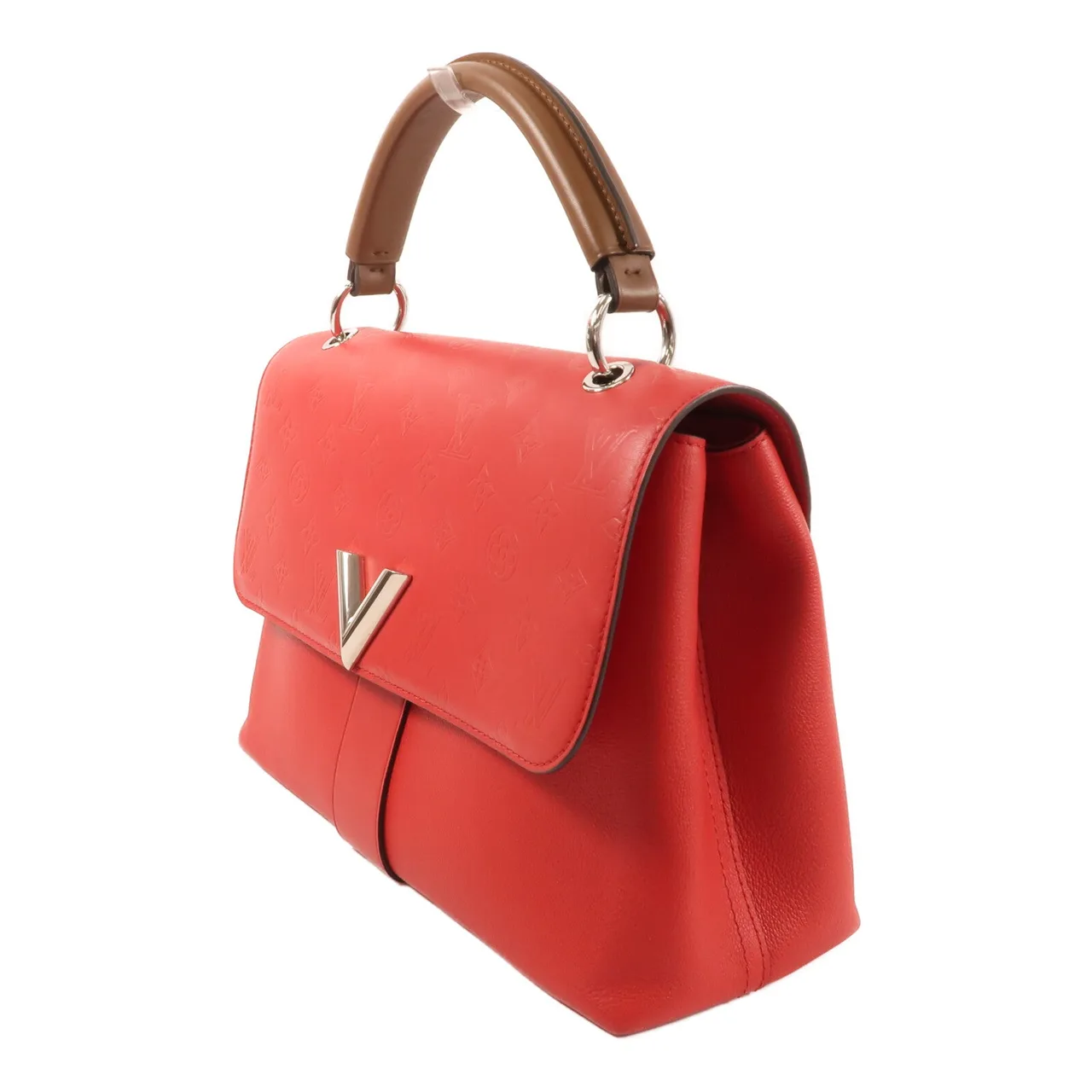 LOUIS VUITTON M42905 2-Way Bag Calfskin 紅色 / RED Calfskin Rank A - Thumbnail 3