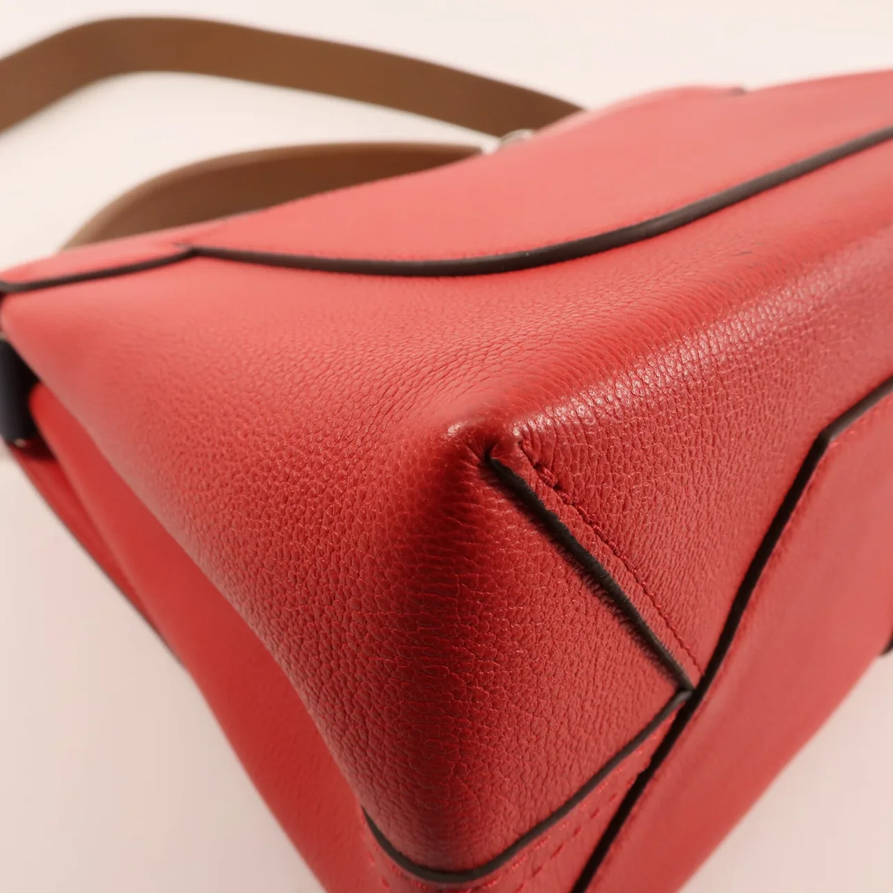 LOUIS VUITTON M42905 2-Way Bag Calfskin 紅色 / RED Calfskin Rank A - Thumbnail 9