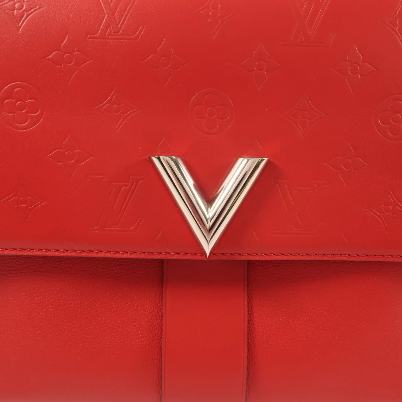 LOUIS VUITTON M42905 2-Way Bag Calfskin 紅色 / RED Calfskin Rank A - Thumbnail 10