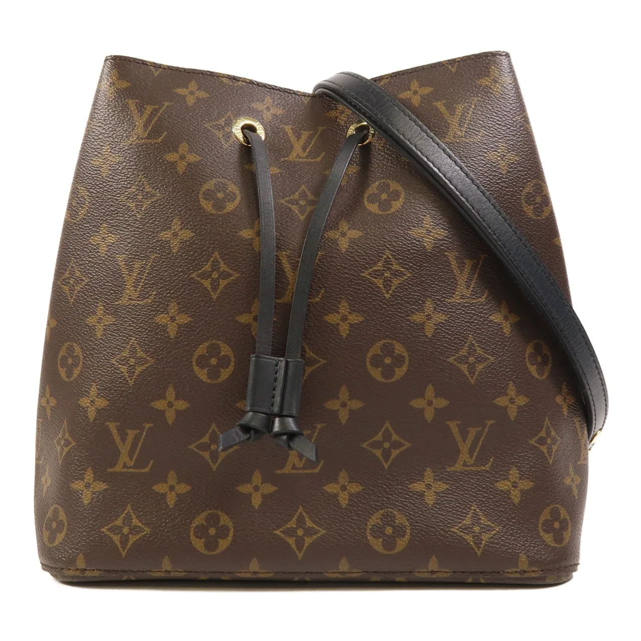 LOUIS VUITTON NeoNoe M44020 Shoulder Bag Coated Canvas 棕色 / 黑色 / Black