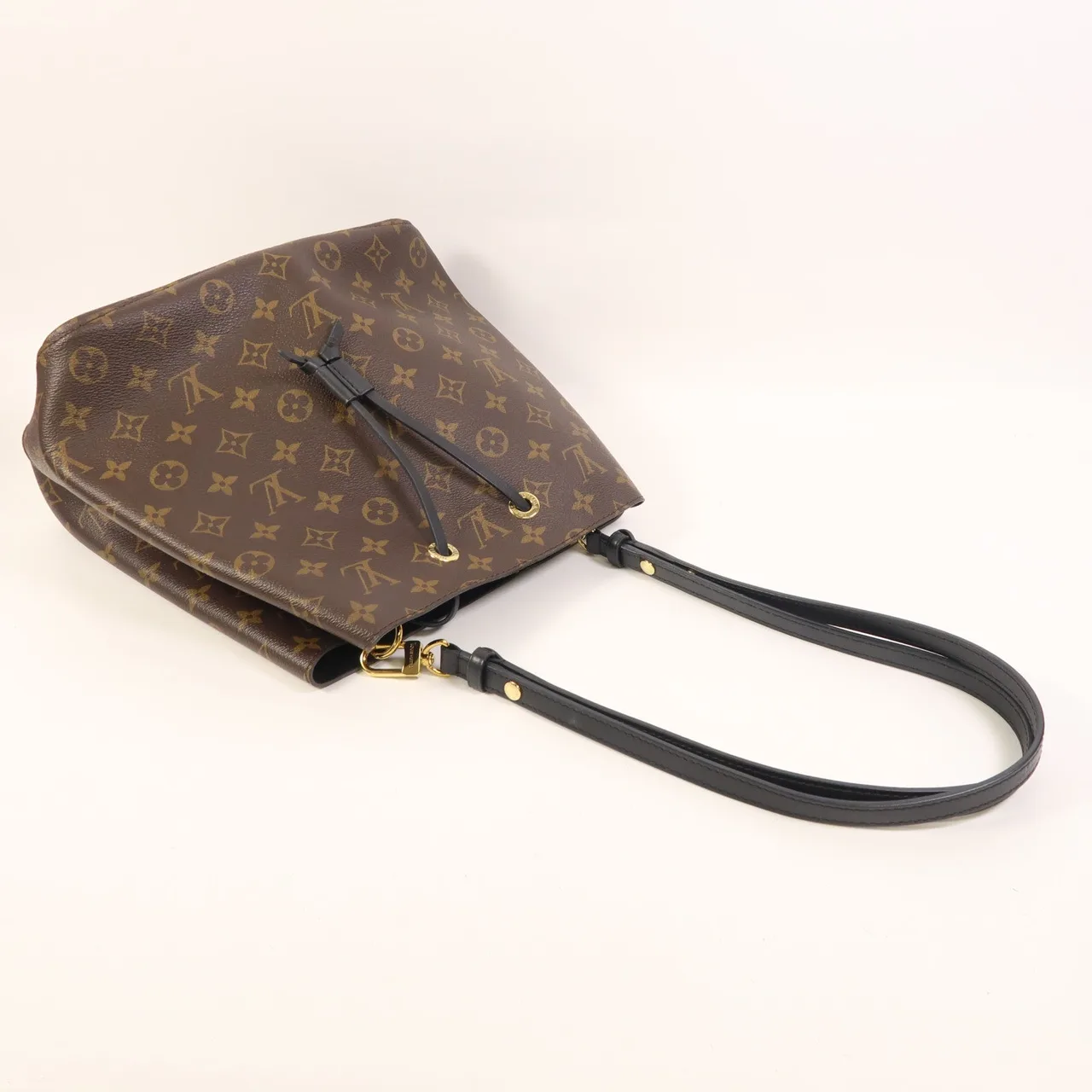 LOUIS VUITTON NeoNoe M44020 Shoulder Bag Coated Canvas 棕色 / 黑色 / Black Coated Canvas Rank B - Thumbnail 8