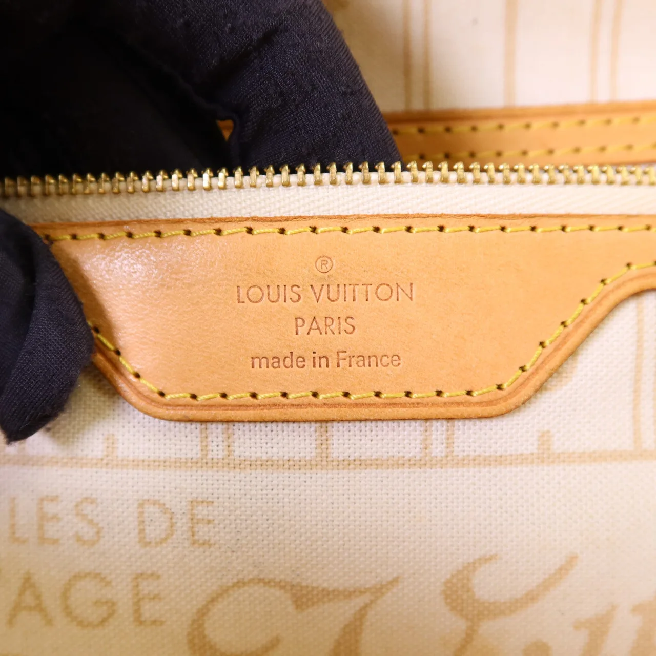 LOUIS VUITTON Neverfull N41362 Tote Bag Coated Canvas 白色 Coated Canvas Rank B - Thumbnail 7