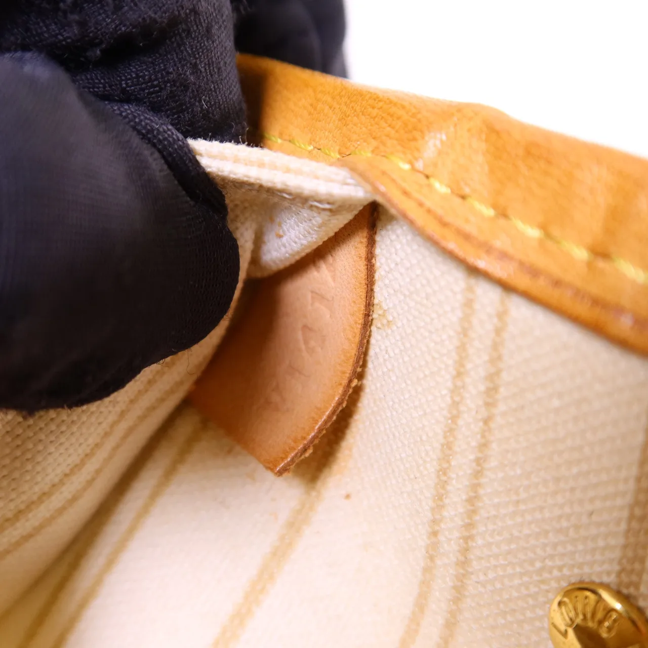 LOUIS VUITTON Neverfull N41362 Tote Bag Coated Canvas 白色 Coated Canvas Rank B - Thumbnail 8