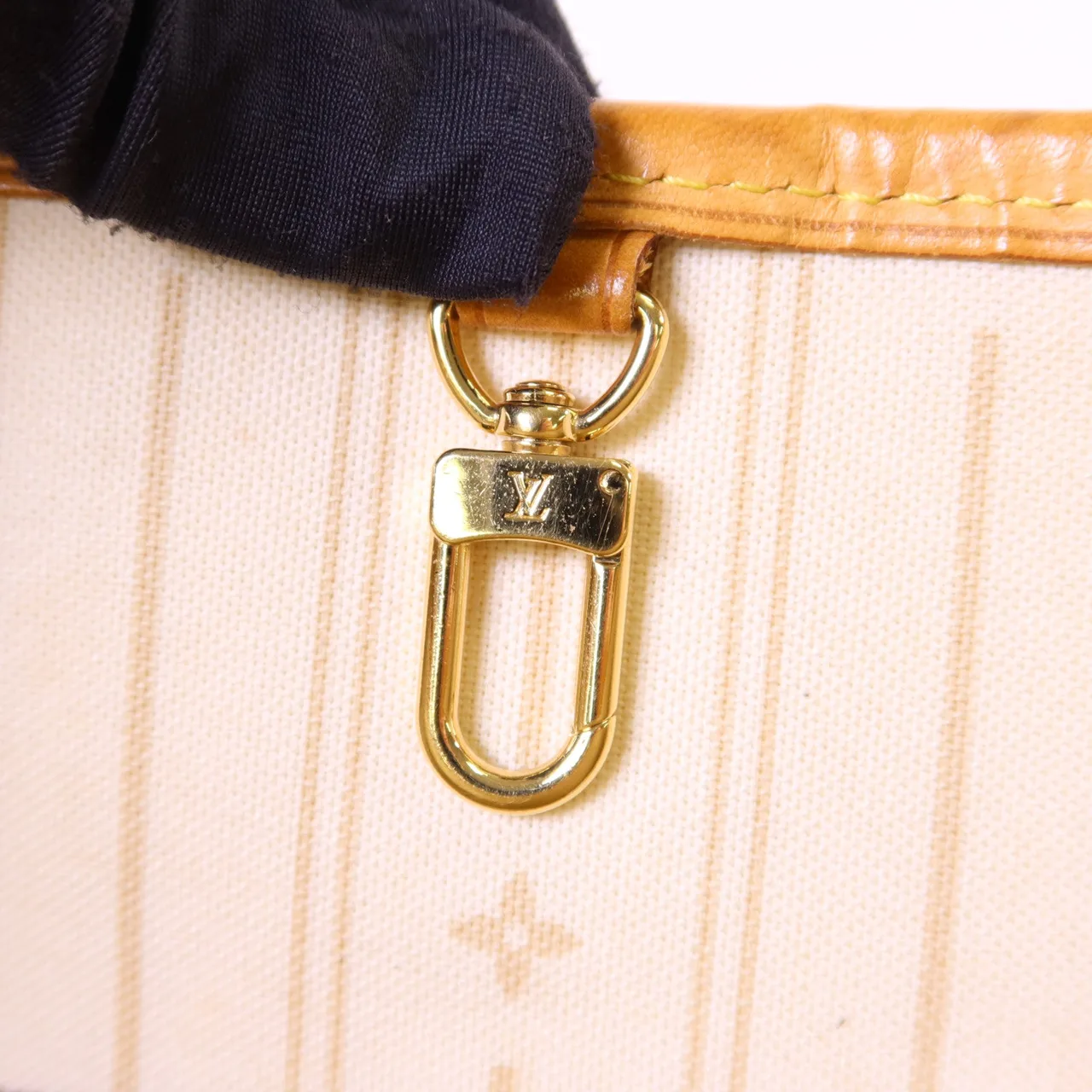 LOUIS VUITTON Neverfull N41362 Tote Bag Coated Canvas 白色 Coated Canvas Rank B - Thumbnail 9