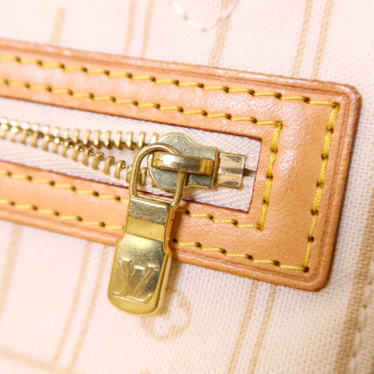 LOUIS VUITTON Neverfull N41362 Tote Bag Coated Canvas 白色 Coated Canvas Rank B - Thumbnail 10