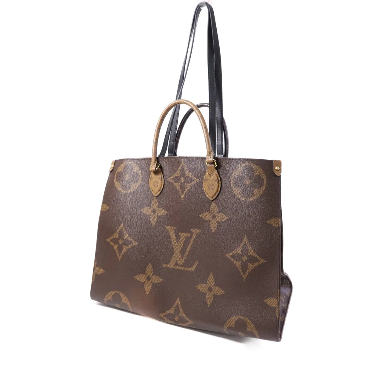 LOUIS VUITTON OnTheGo M45320 2-Way Bag Coated Canvas 棕色 Coated Canvas Rank A - Thumbnail 3