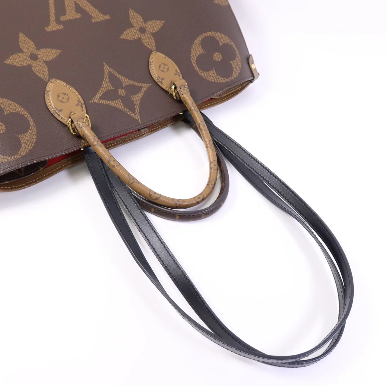 LOUIS VUITTON OnTheGo M45320 2-Way Bag Coated Canvas 棕色 Coated Canvas Rank A - Thumbnail 9