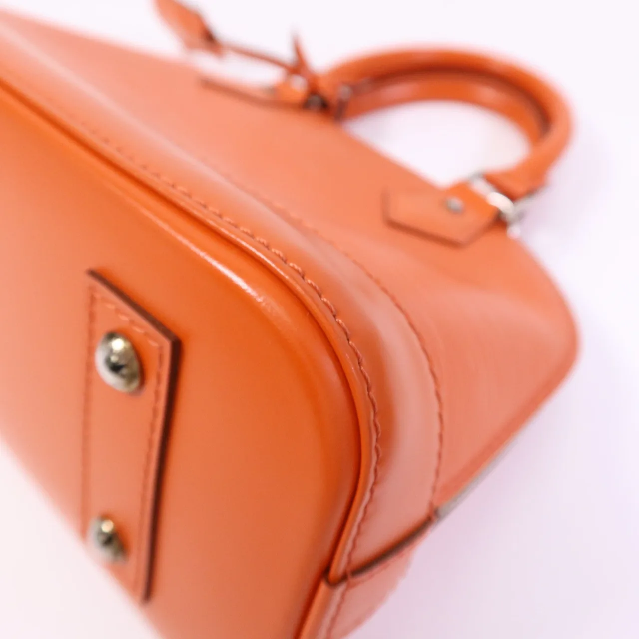 LOUIS VUITTON Alma M40854 2-Way Bag Calfskin 橘色 / Orange Calfskin Rank A - Thumbnail 5