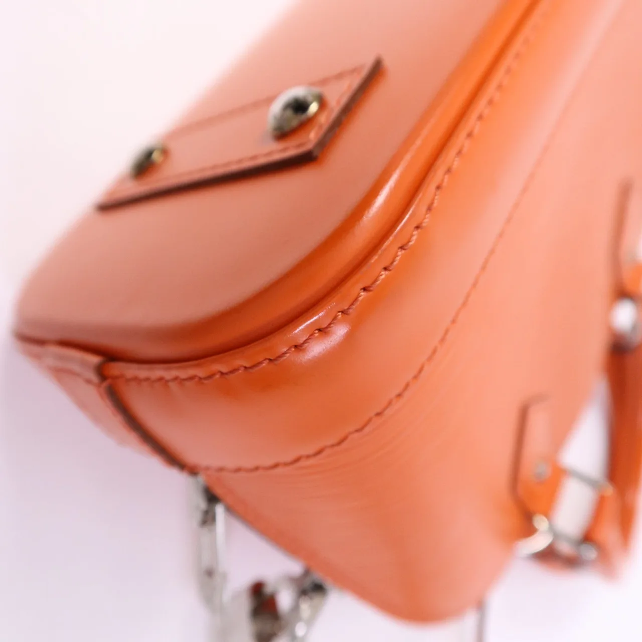LOUIS VUITTON Alma M40854 2-Way Bag Calfskin 橘色 / Orange Calfskin Rank A - Thumbnail 7