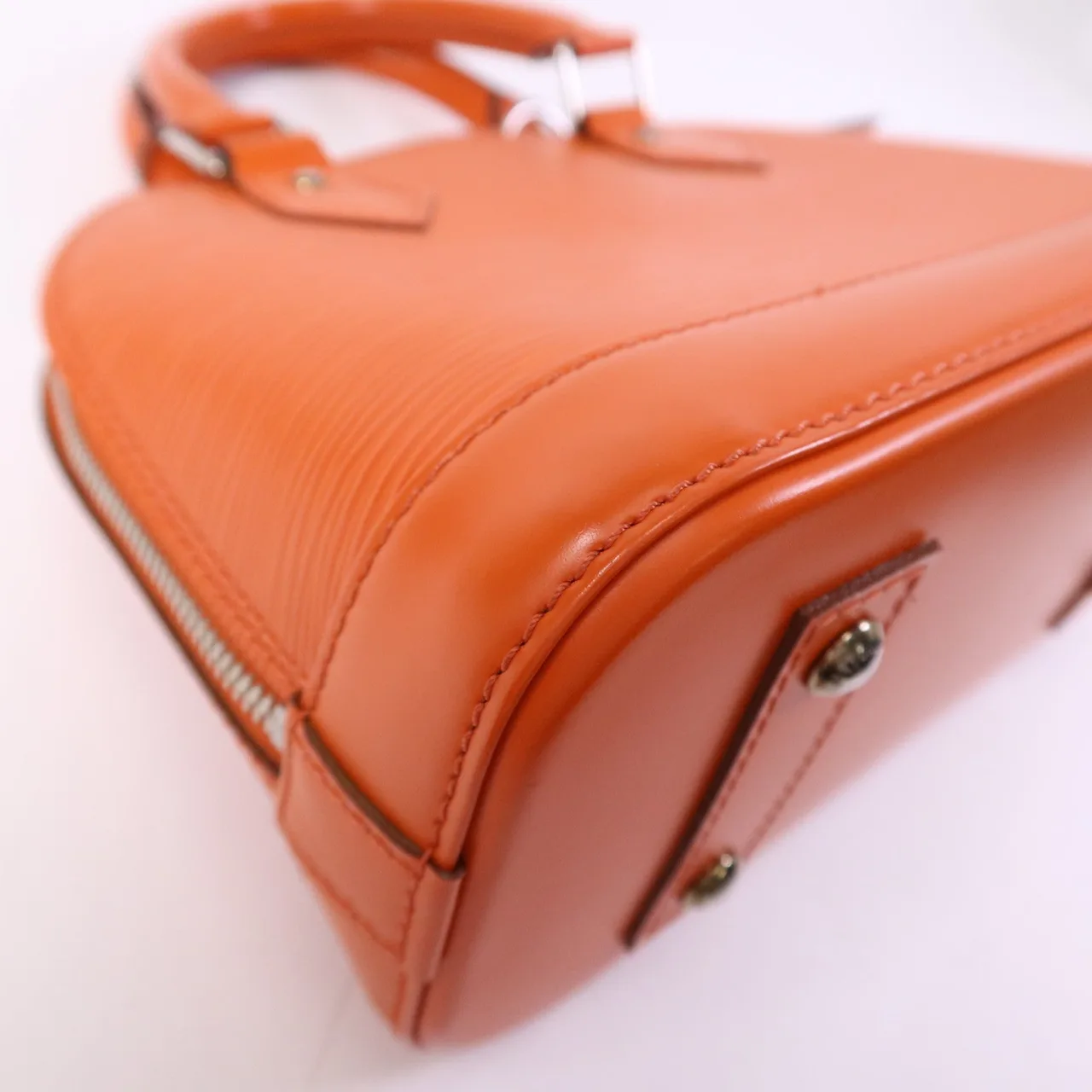 LOUIS VUITTON Alma M40854 2-Way Bag Calfskin 橘色 / Orange Calfskin Rank A - Thumbnail 8