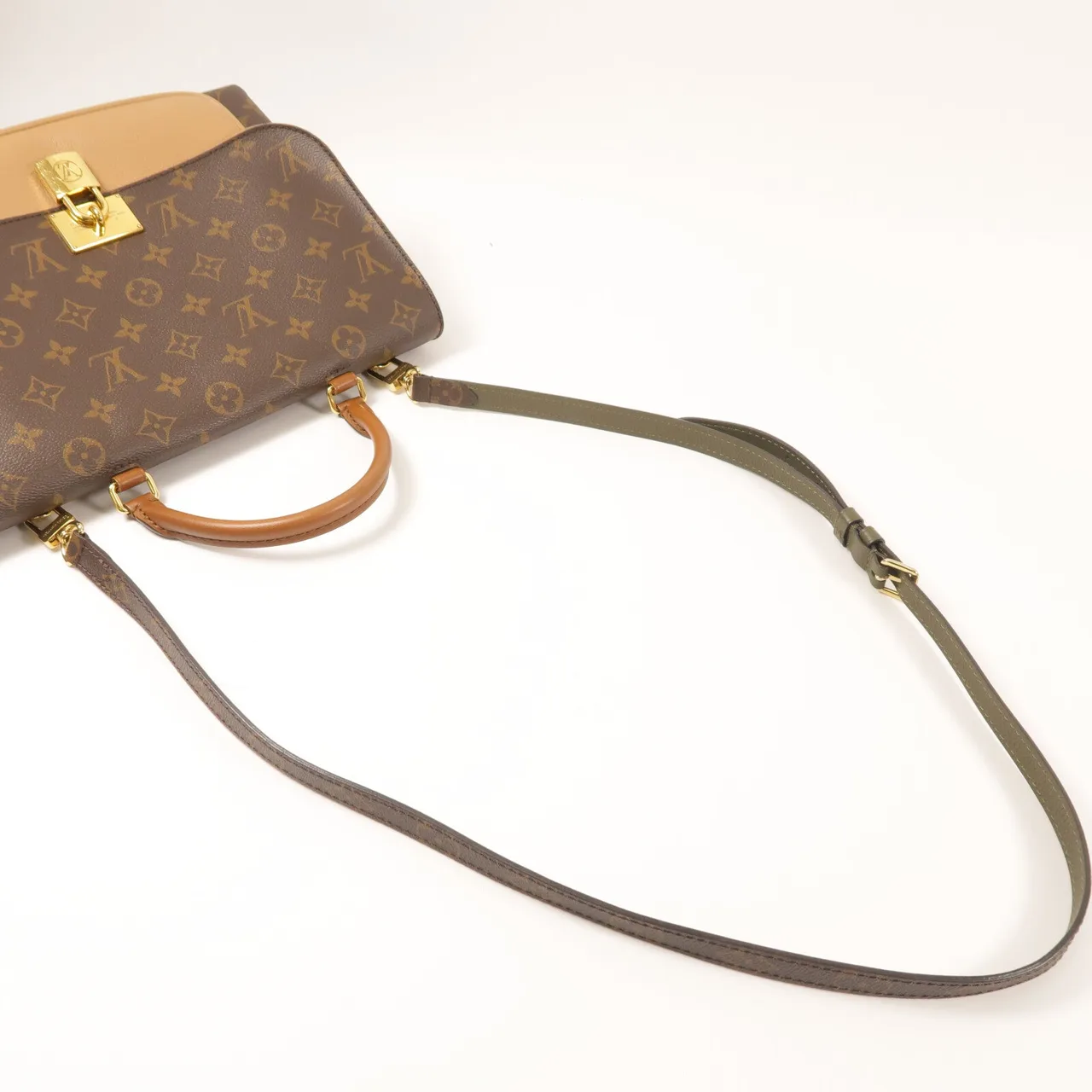 LOUIS VUITTON Marignan M44257 2-Way Bag Coated Canvas 棕色 / Brown Coated Canvas Rank B - Thumbnail 11