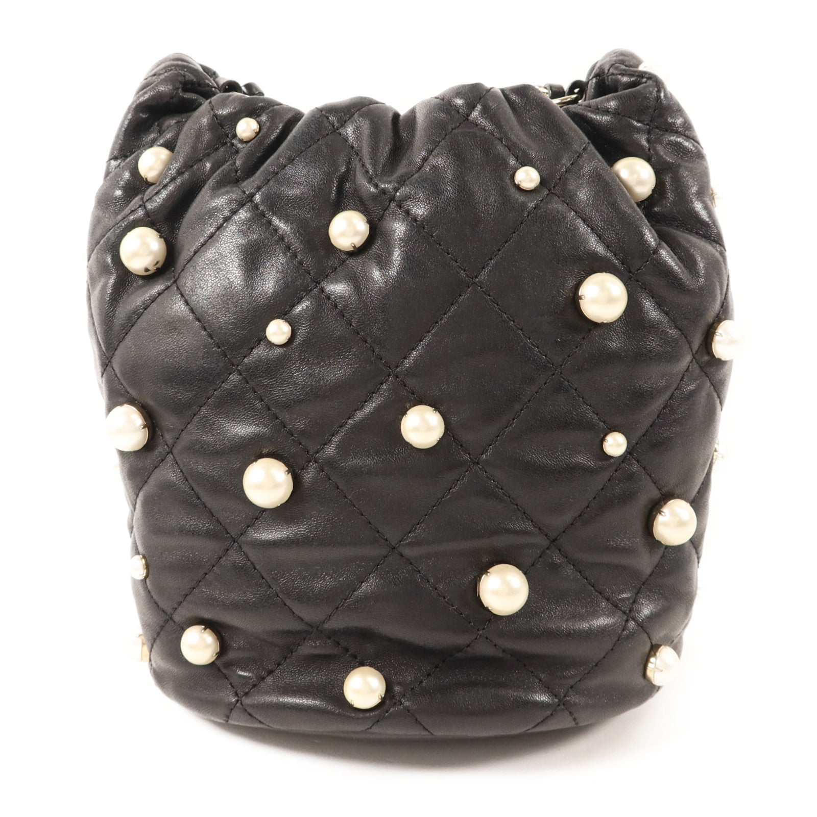 LOUIS VUITTON Bucket Shoulder Bag Lambskin 2