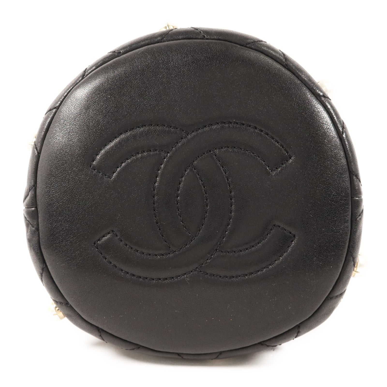 LOUIS VUITTON Bucket Shoulder Bag Lambskin 4