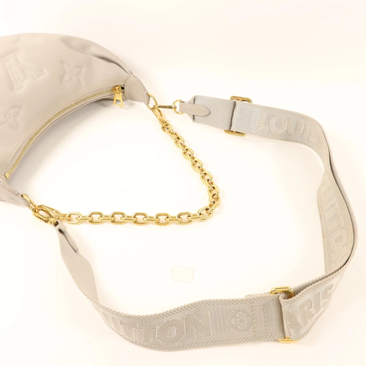 LOUIS VUITTON Over The Moon M59799 2-Way Bag Calfskin 灰色 / Gray Calfskin Rank B - Thumbnail 5