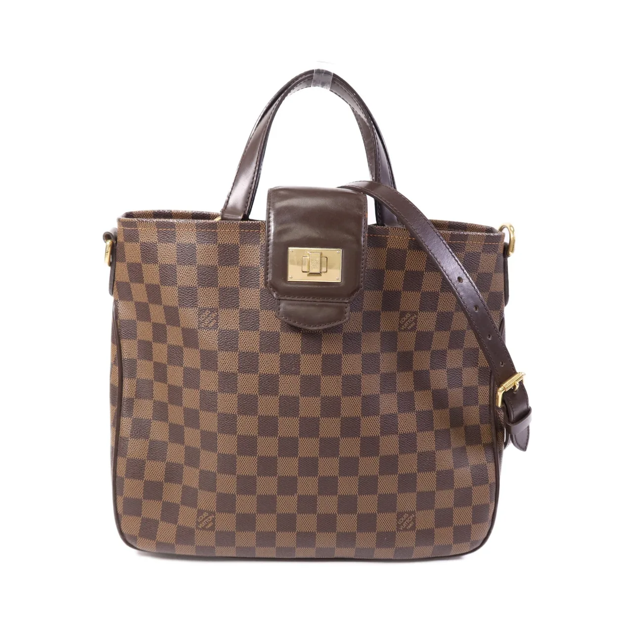 LOUIS VUITTON N41177 2-Way Bag Coated Canvas 棕色
