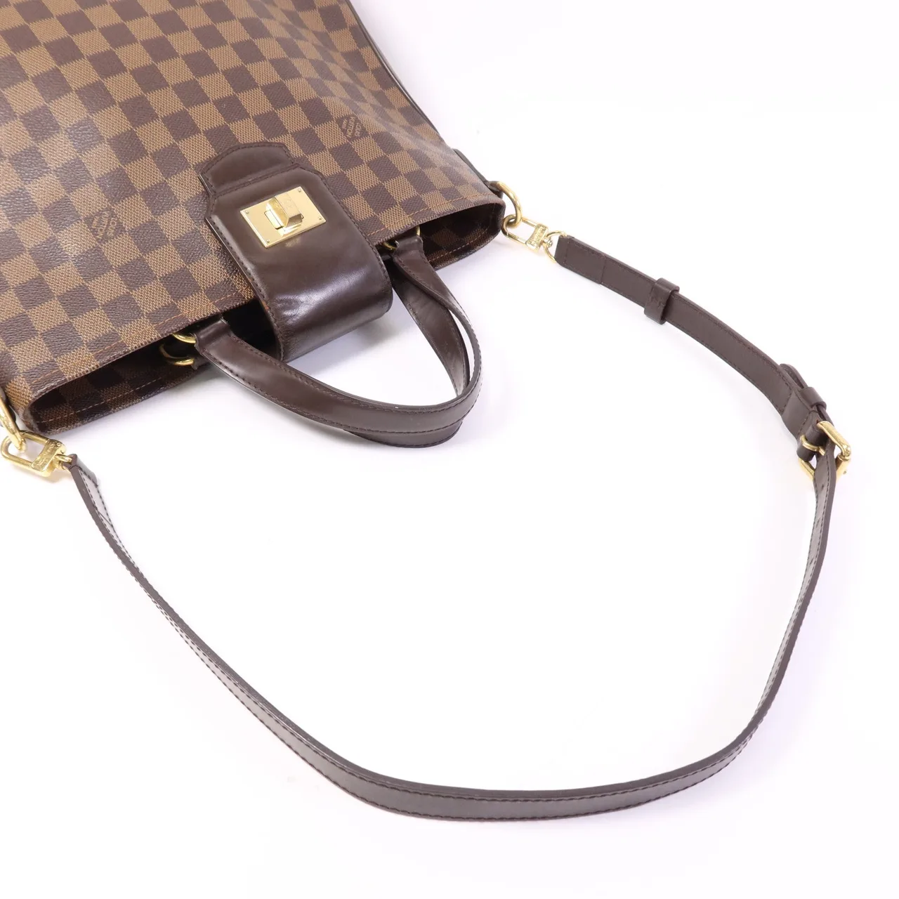 LOUIS VUITTON N41177 2-Way Bag Coated Canvas 棕色 Coated Canvas Rank B - Thumbnail 9