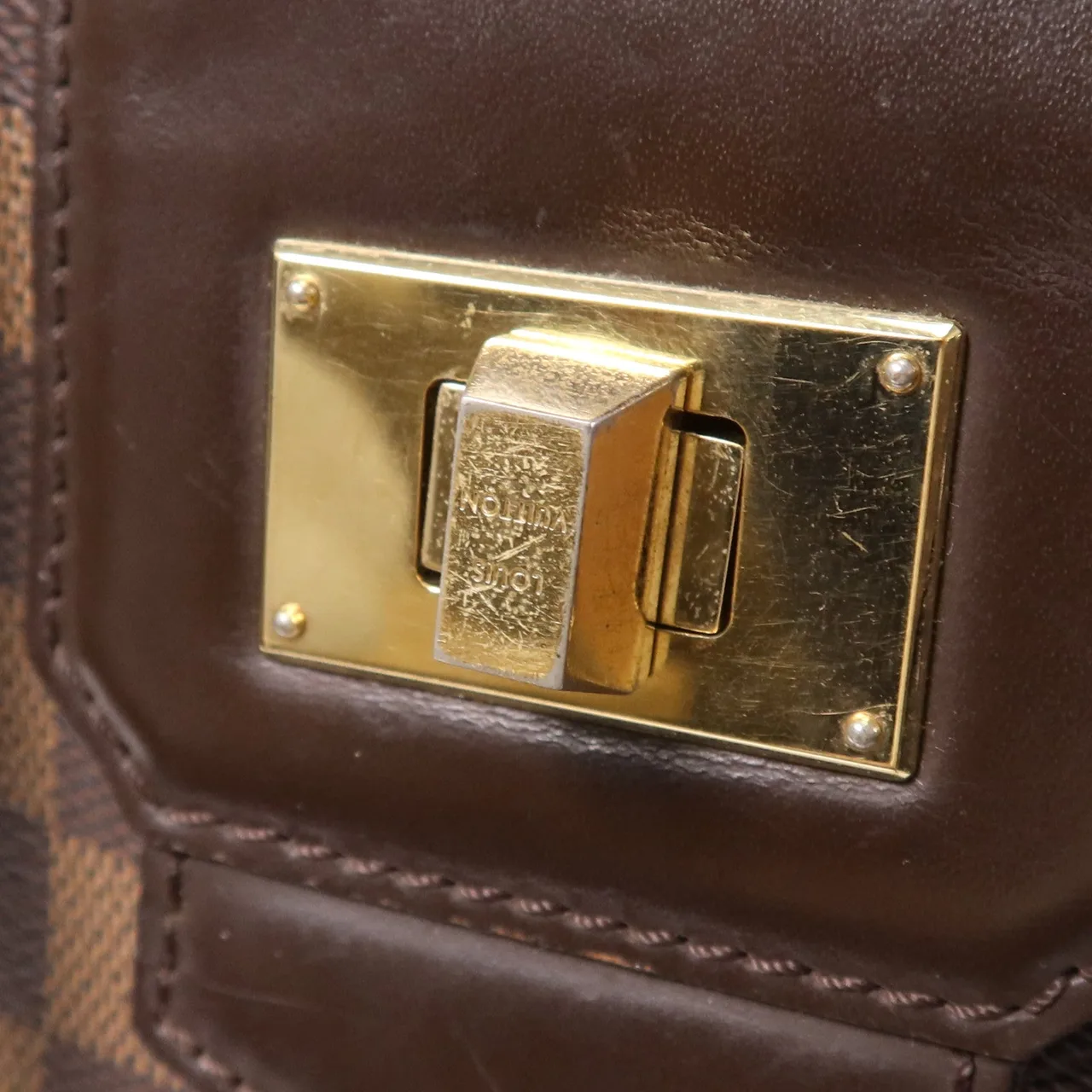 LOUIS VUITTON N41177 2-Way Bag Coated Canvas 棕色 Coated Canvas Rank B - Thumbnail 12