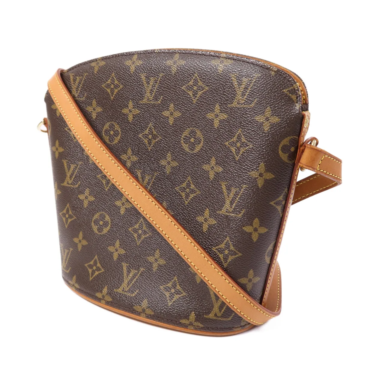 LOUIS VUITTON Drouot M51290 Shoulder Bag Coated Canvas 棕色 Coated Canvas Rank B - Thumbnail 3