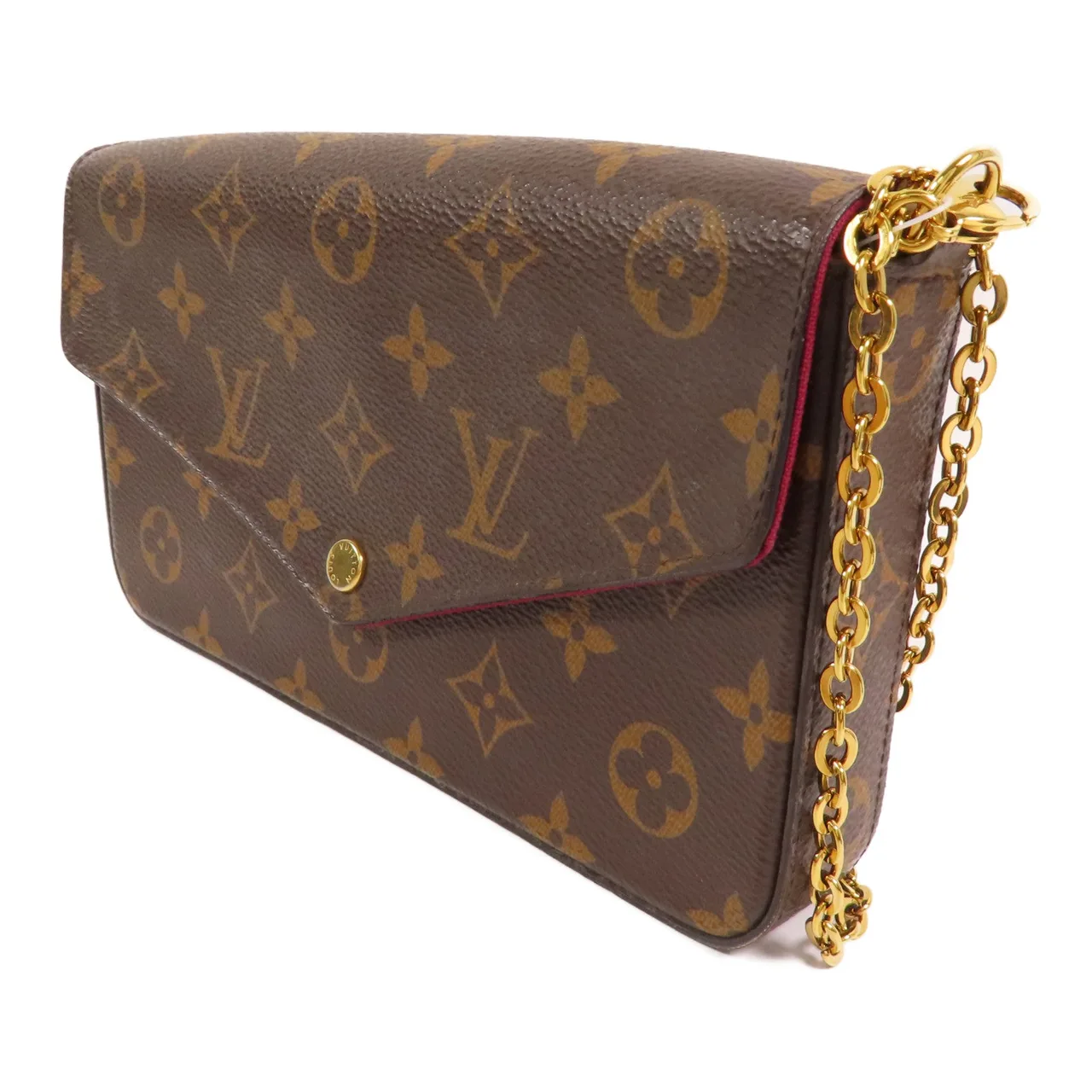 LOUIS VUITTON Felicie M61276 Shoulder Bag Coated Canvas 棕色 / Brown Coated Canvas Rank A - Thumbnail 4
