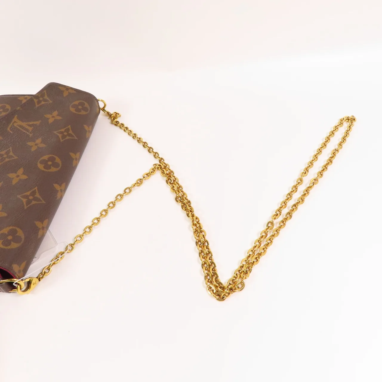 LOUIS VUITTON Felicie M61276 Shoulder Bag Coated Canvas 棕色 / Brown Coated Canvas Rank A - Thumbnail 6