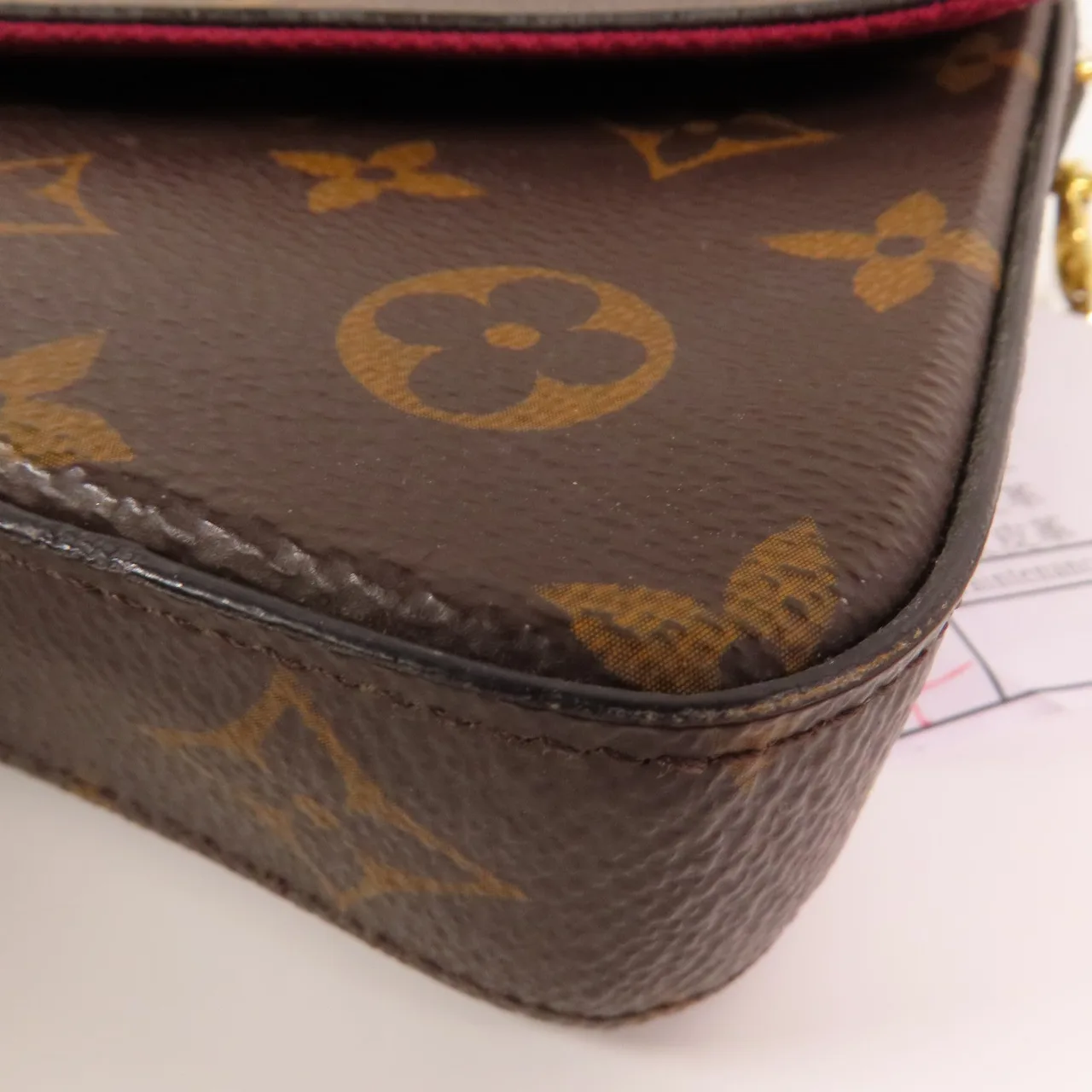 LOUIS VUITTON Felicie M61276 Shoulder Bag Coated Canvas 棕色 / Brown Coated Canvas Rank A - Thumbnail 9