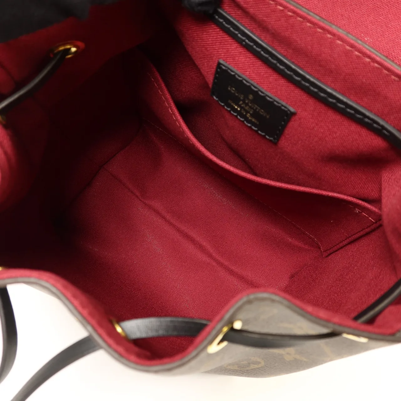 LOUIS VUITTON Montsouris M45516 Backpack Coated Canvas 棕色 / 黑色 Coated Canvas Like New - Thumbnail 5