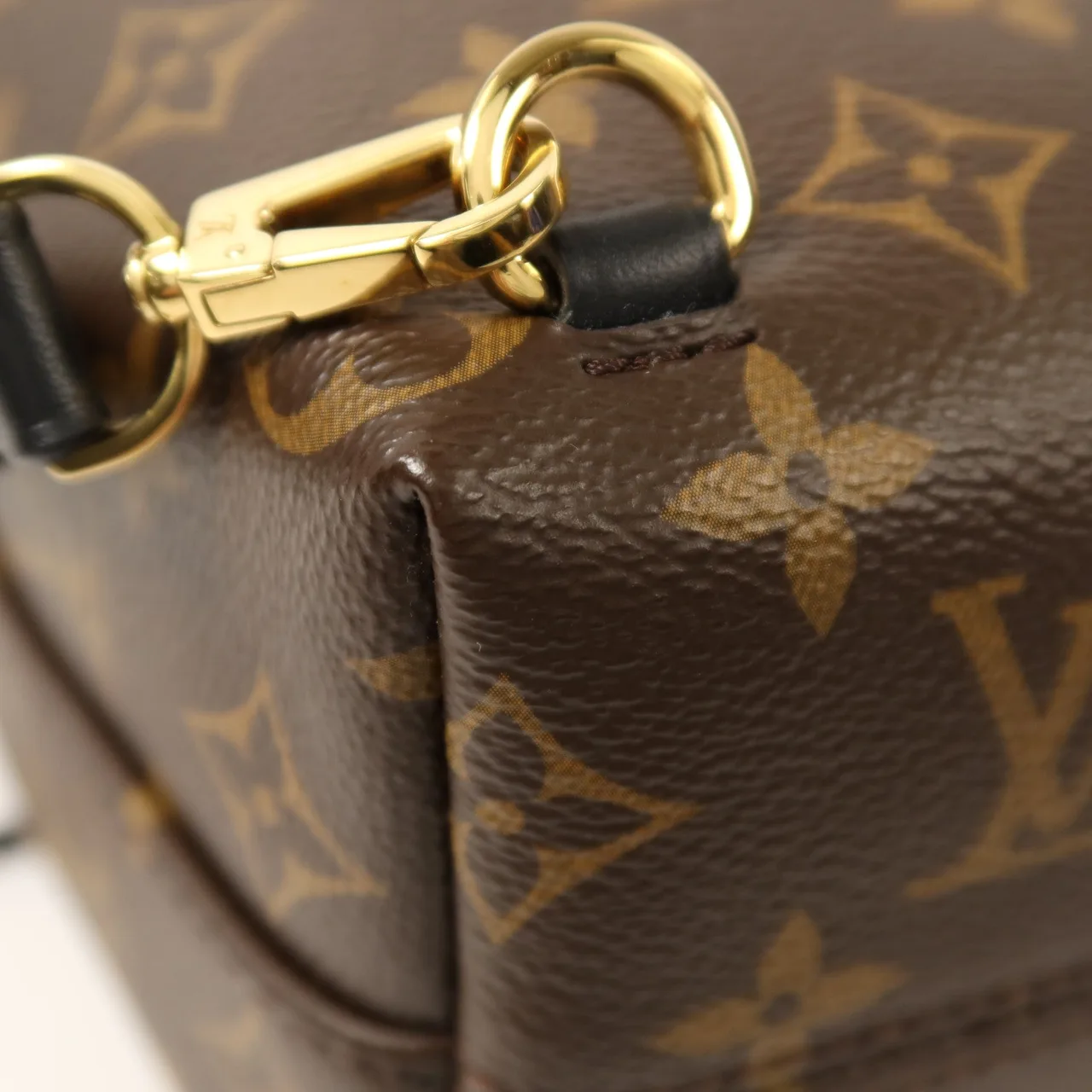LOUIS VUITTON Montsouris M45516 Backpack Coated Canvas 棕色 / 黑色 Coated Canvas Like New - Thumbnail 12