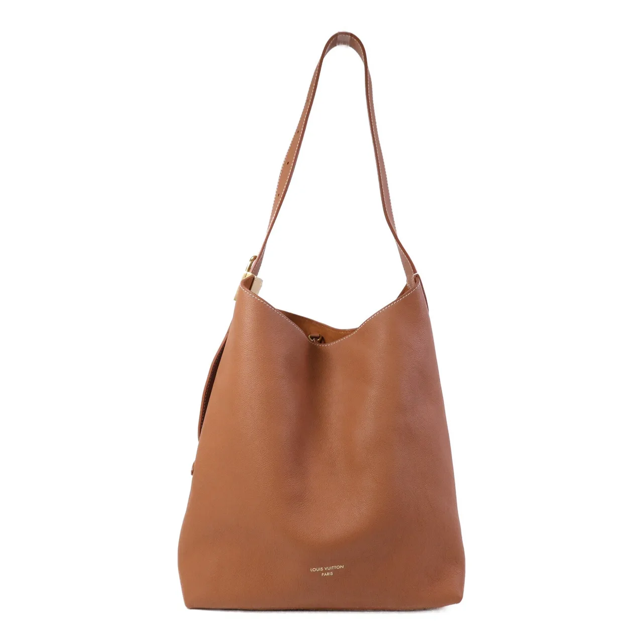 LOUIS VUITTON Low Key Hobo M24974 Shoulder Bag Calfskin 棕色