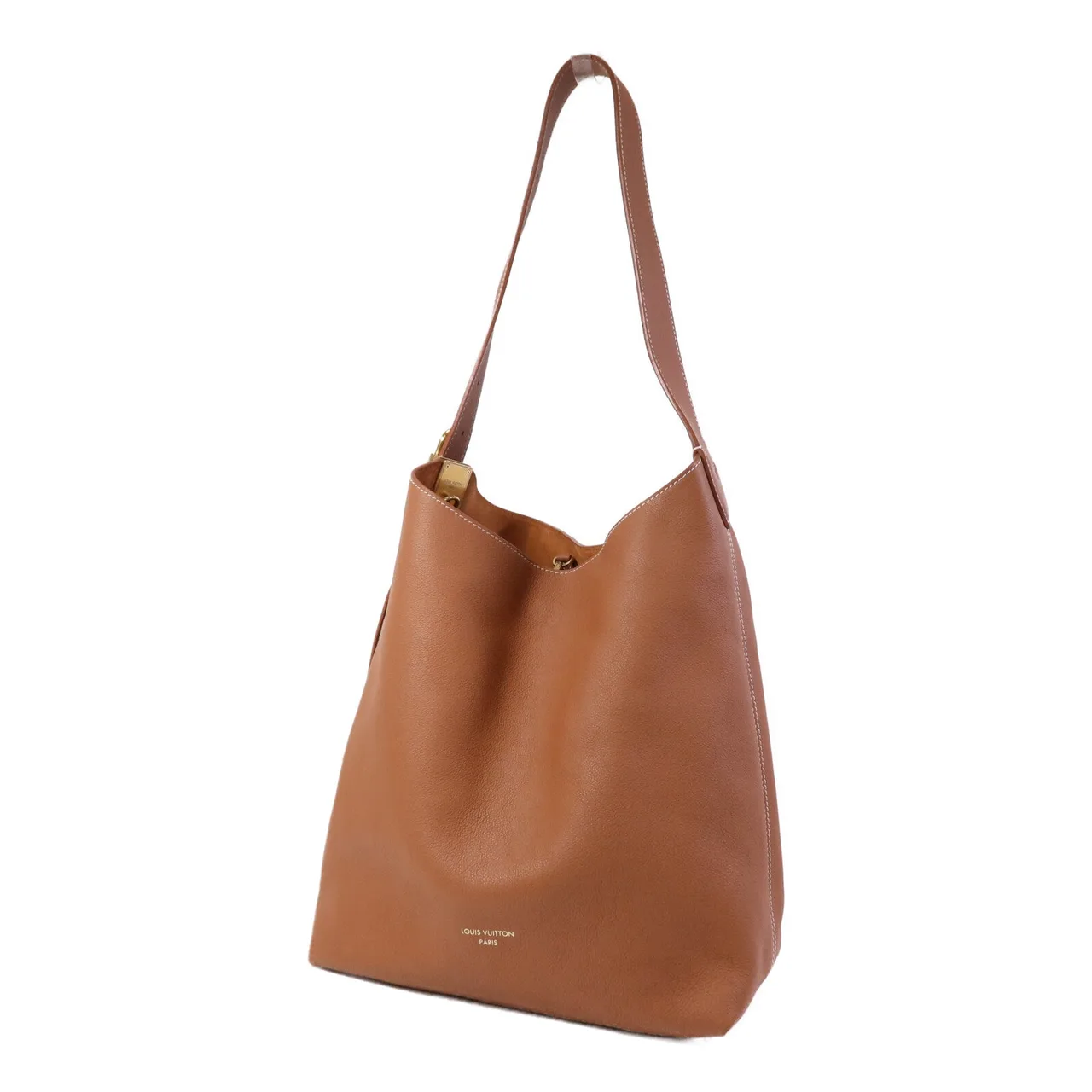 LOUIS VUITTON Low Key Hobo M24974 Shoulder Bag Calfskin 棕色 Calfskin Rank A - Thumbnail 3