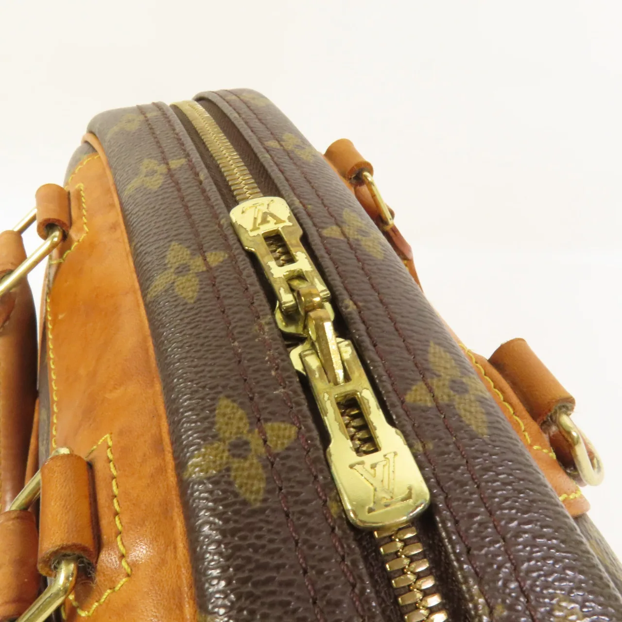 LOUIS VUITTON Deauville M47270 Handbag Coated Canvas 棕色 Coated Canvas Rank B - Thumbnail 6