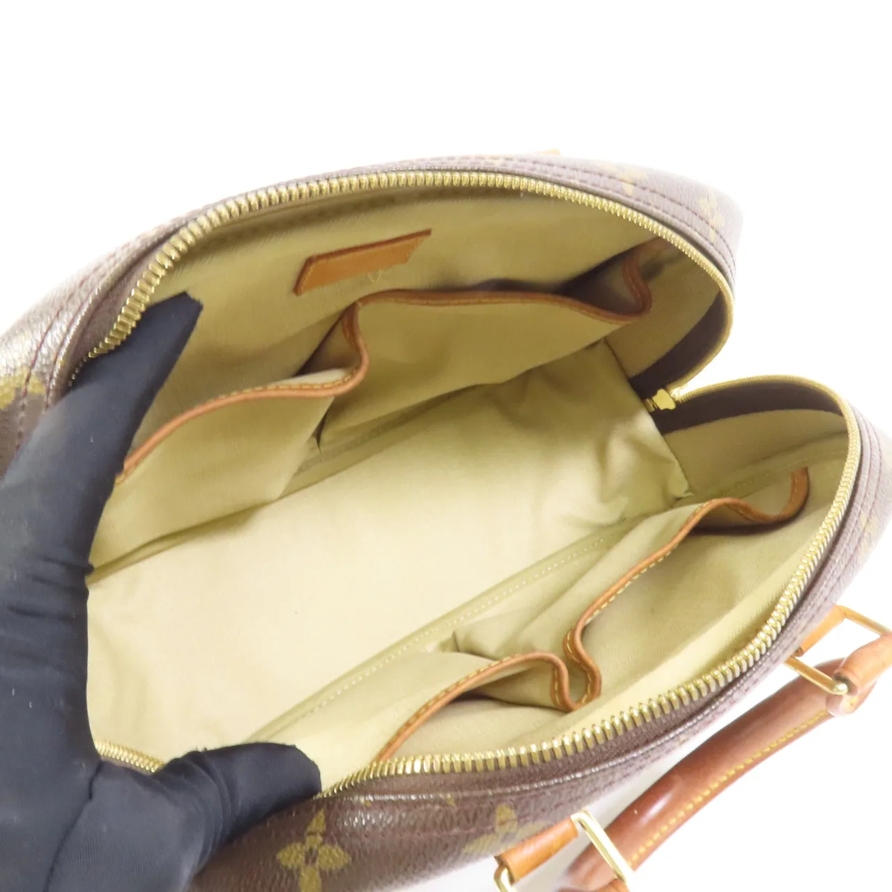 LOUIS VUITTON Deauville M47270 Handbag Coated Canvas 棕色 Coated Canvas Rank B - Thumbnail 8