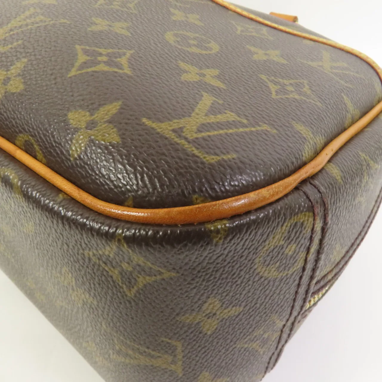 LOUIS VUITTON Deauville M47270 Handbag Coated Canvas 棕色 Coated Canvas Rank B - Thumbnail 11