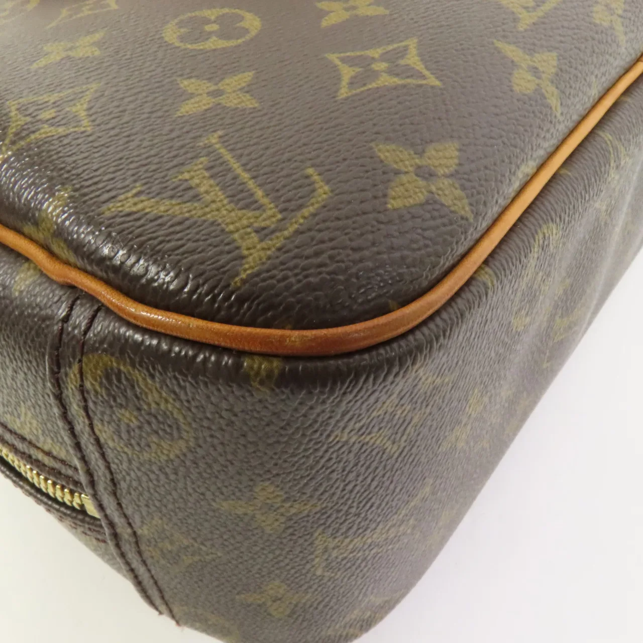 LOUIS VUITTON Deauville M47270 Handbag Coated Canvas 棕色 Coated Canvas Rank B - Thumbnail 13