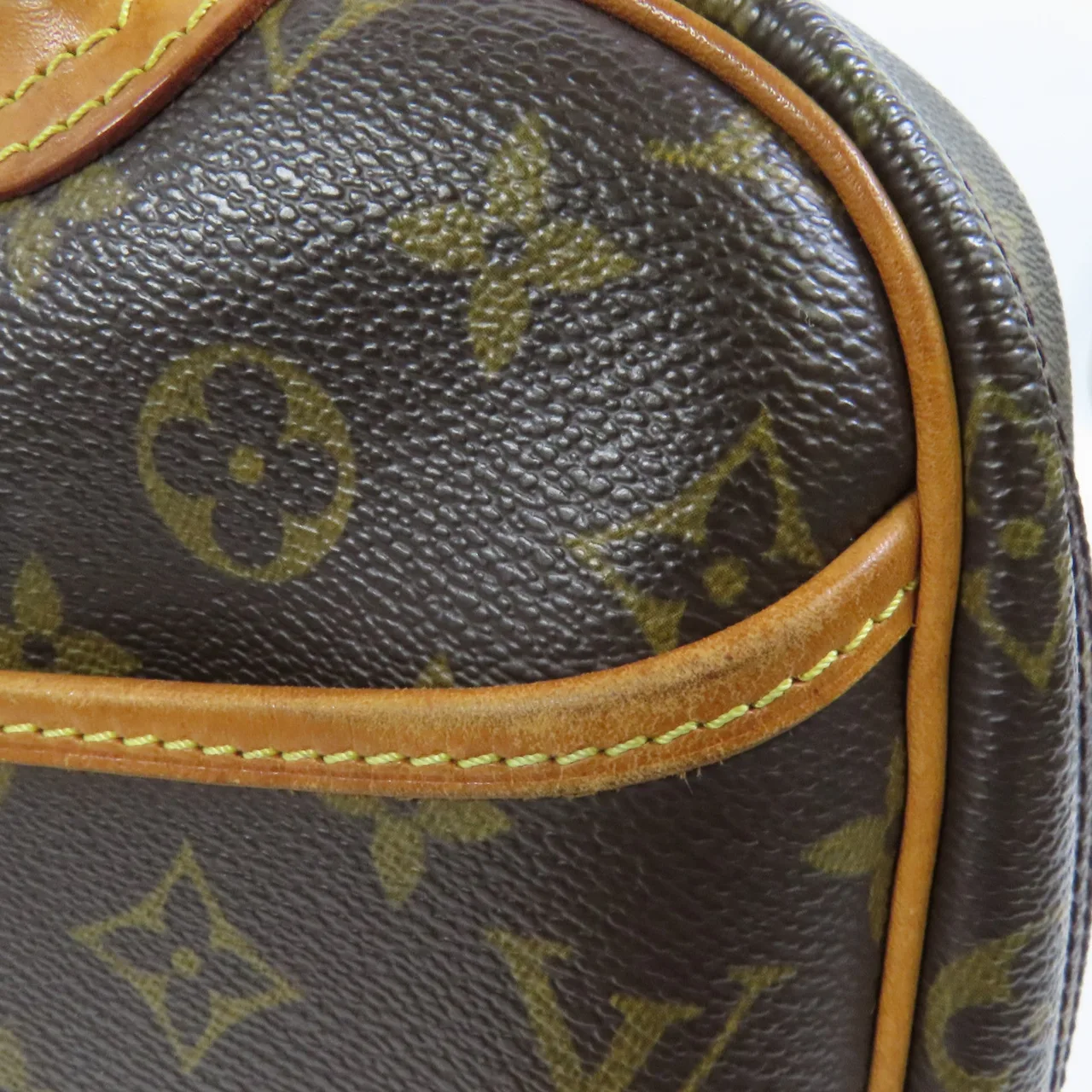 LOUIS VUITTON Deauville M47270 Handbag Coated Canvas 棕色 Coated Canvas Rank B - Thumbnail 16