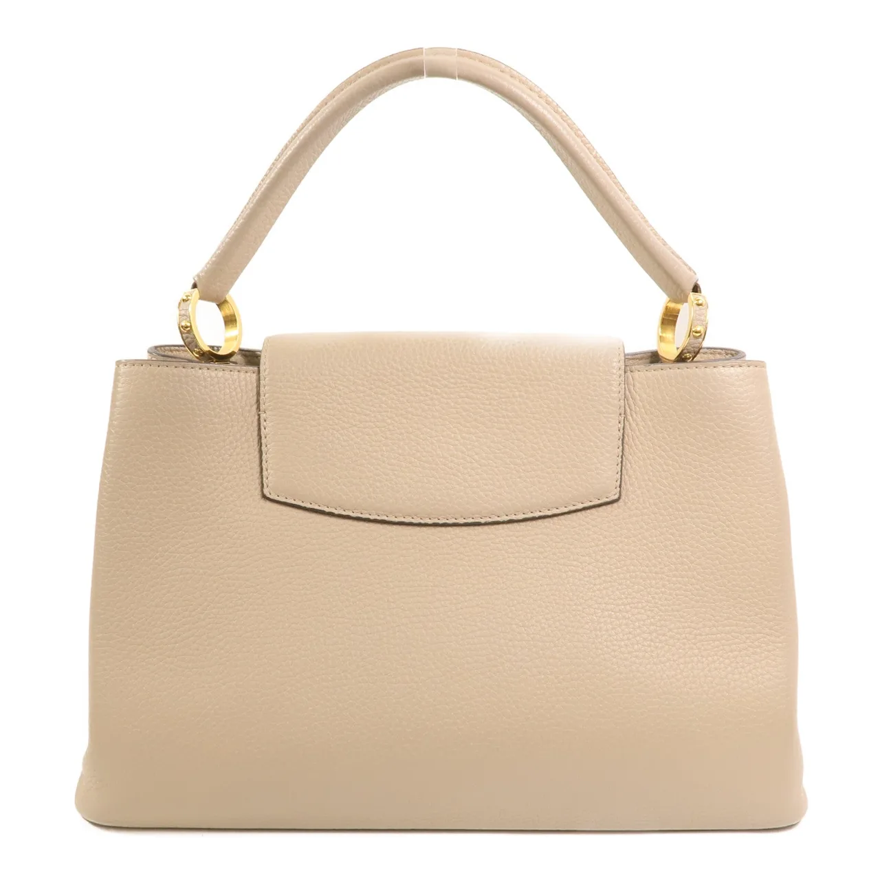 LOUIS VUITTON Capucines M48871 Shoulder Bag Calfskin 米色 / Beige Calfskin Rank B - Thumbnail 2