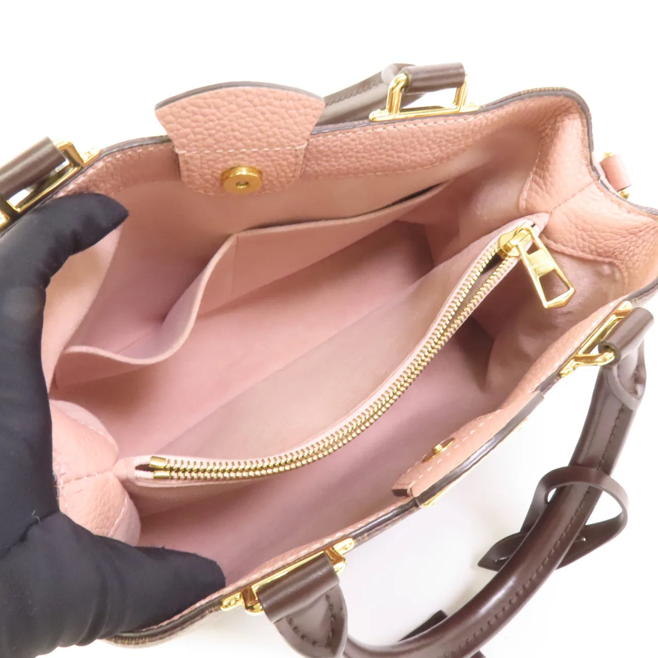 LOUIS VUITTON Brittany N41674 2-Way Bag Coated Canvas 棕色 Coated Canvas Rank A - Thumbnail 5