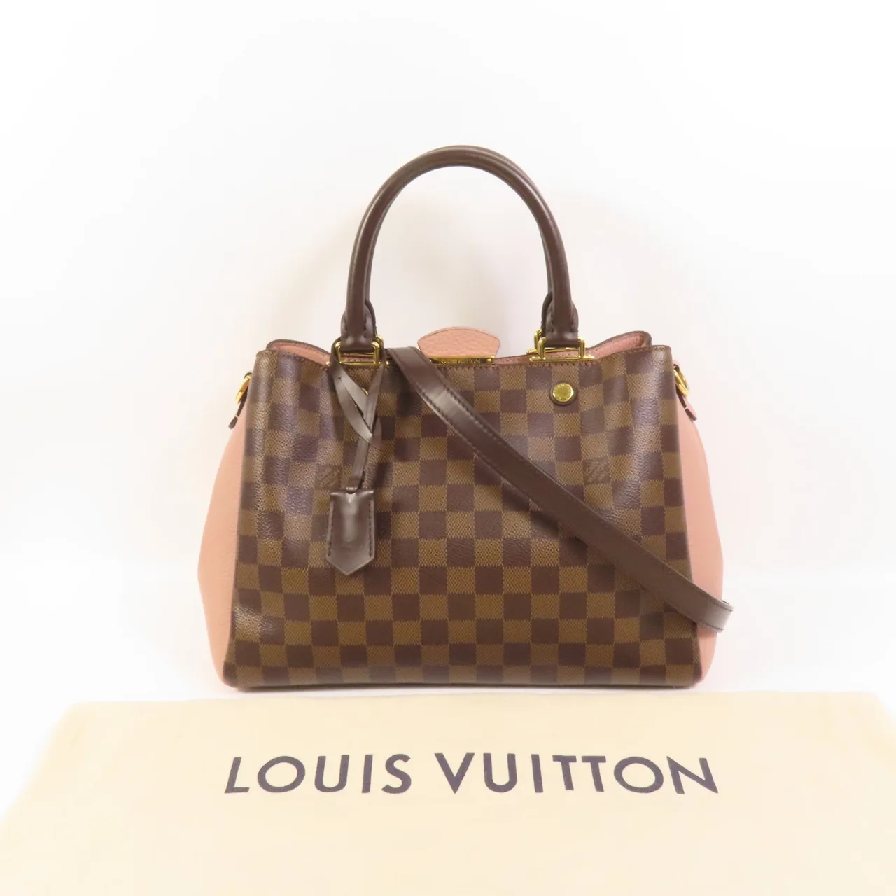 LOUIS VUITTON Brittany N41674 2-Way Bag Coated Canvas 棕色 Coated Canvas Rank A - Thumbnail 11