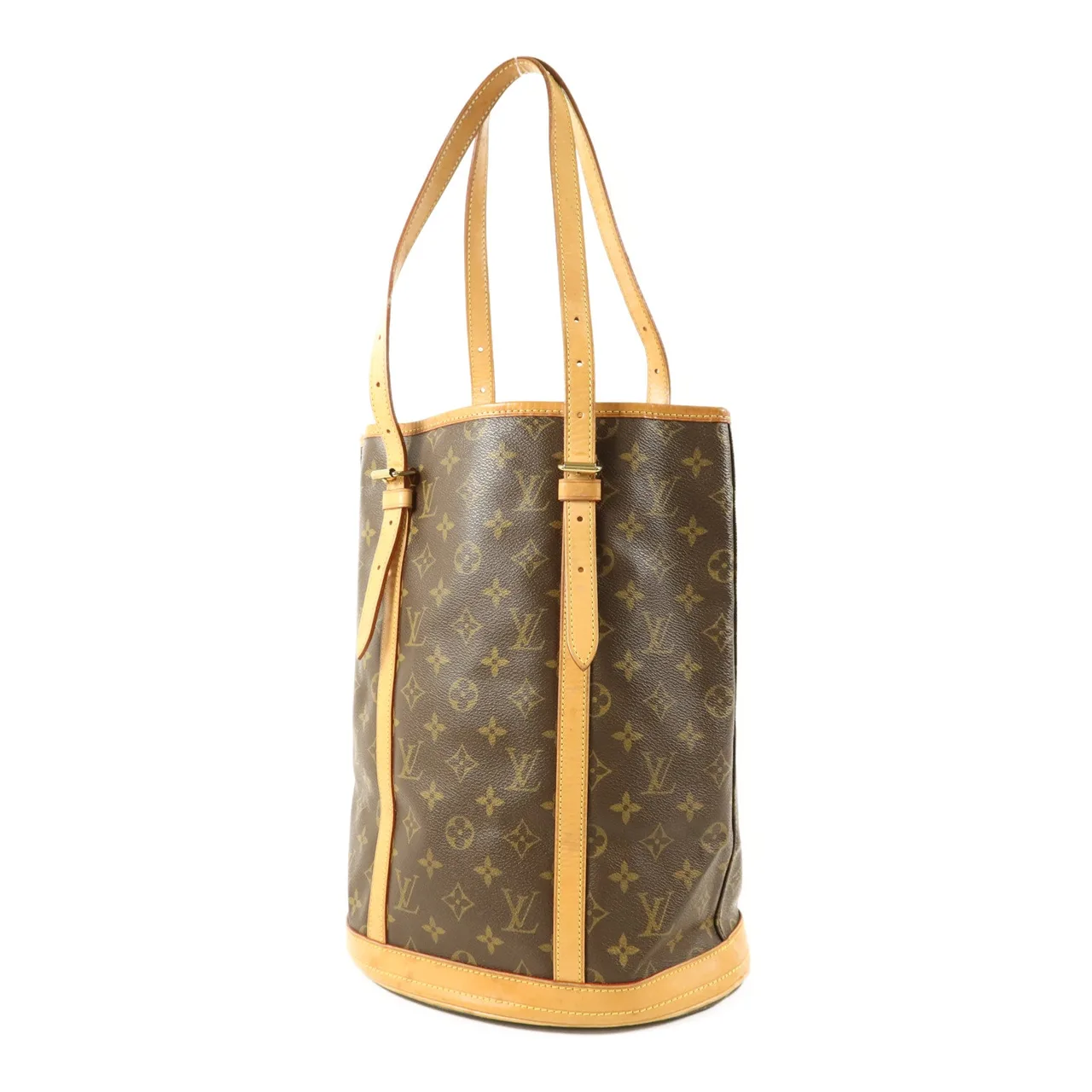 LOUIS VUITTON Bucket M42236 Tote Bag Coated Canvas 棕色 / Brown Coated Canvas Rank B - Thumbnail 3