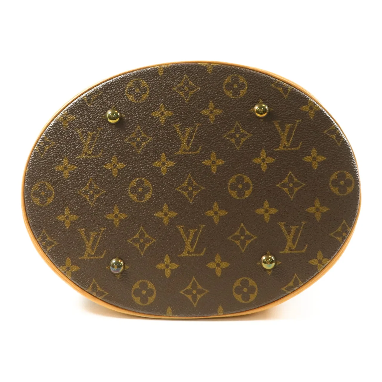 LOUIS VUITTON Bucket M42236 Tote Bag Coated Canvas 棕色 / Brown Coated Canvas Rank B - Thumbnail 4