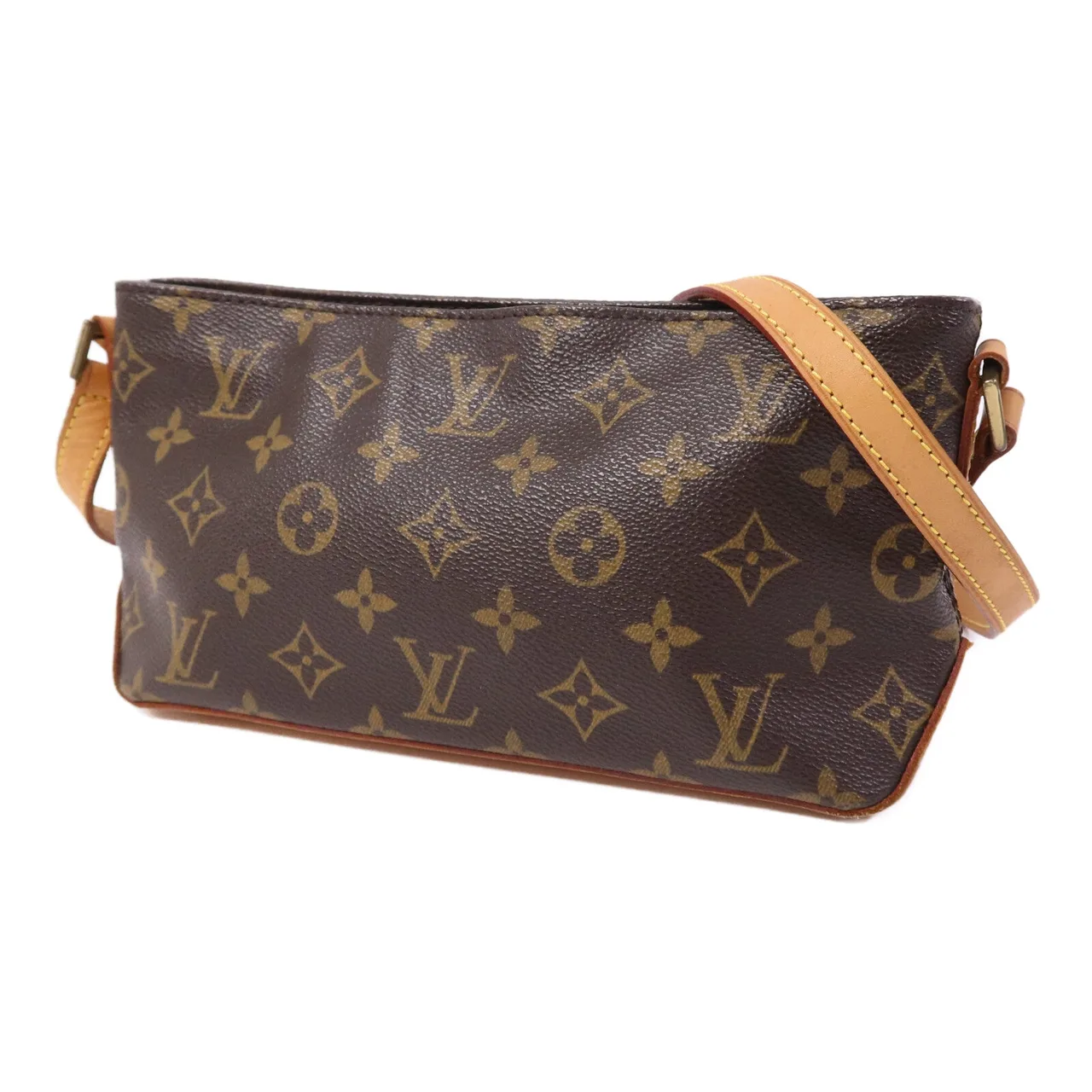 LOUIS VUITTON Trotteur M51240 Shoulder Bag Coated Canvas 棕色 / Brown Coated Canvas Rank B - Thumbnail 3