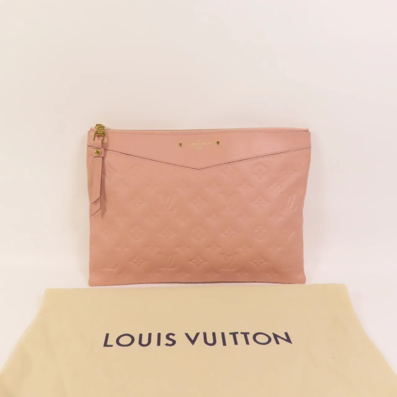 LOUIS VUITTON Daily Pouch M62938 手拿包 牛皮 粉色 / Pink 牛皮 中古品B - 縮圖 12