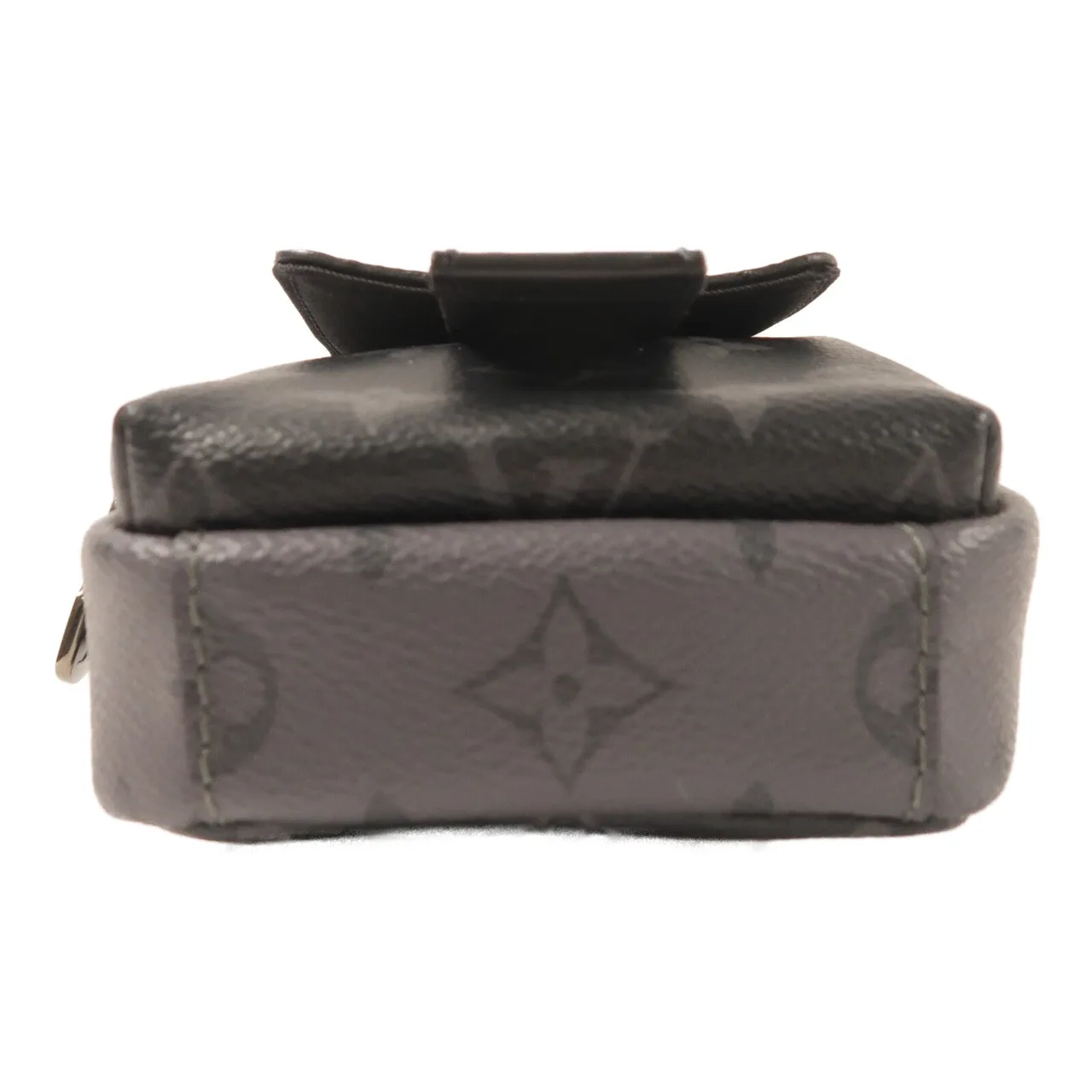 LOUIS VUITTON Double Phone Pouch M81321 肩背包 塗層帆布 黑色 塗層帆布 中古品A - 縮圖 4